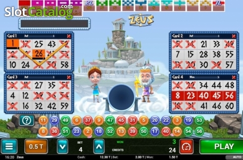 Οθόνη3. Zeus Bingo Κουλοχέρης 