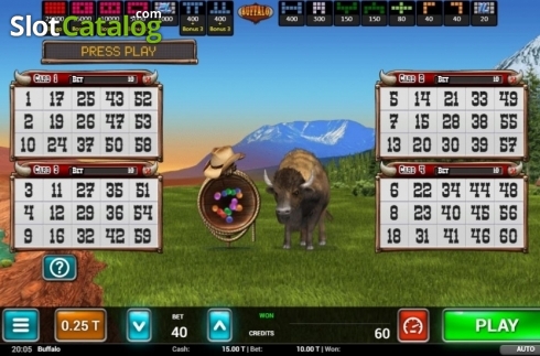 Οθόνη2. Buffalo Bingo Κουλοχέρης 