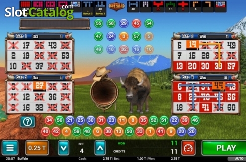 Οθόνη3. Buffalo Bingo Κουλοχέρης 
