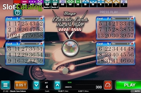 Οθόνη2. Classic Cars Bingo Κουλοχέρης