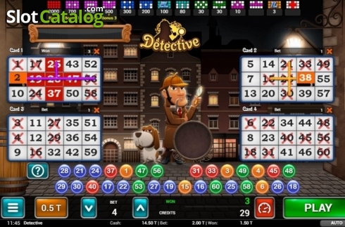 Οθόνη3. Detective Bingo Κουλοχέρης 