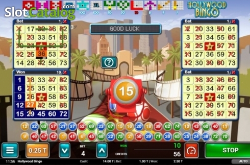 Οθόνη3. Hollywood Bingo Κουλοχέρης