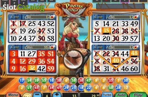 Οθόνη3. Pirates Bingo (MGA Games) Κουλοχέρης
