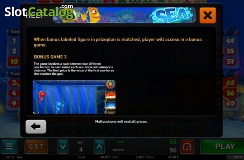 Οθόνη6. Sea Bingo Κουλοχέρης