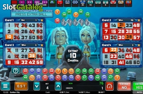 Οθόνη3. Sunken City Bingo Κουλοχέρης