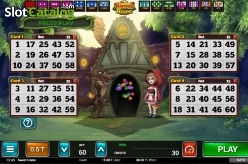 Οθόνη2. Sweet Home Bingo Κουλοχέρης