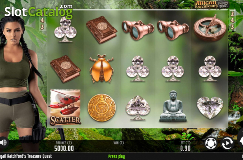 Οθόνη3. Abigail Ratchfords Treasure Quest Κουλοχέρης