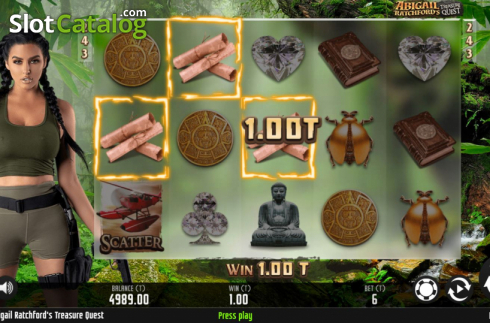 Οθόνη4. Abigail Ratchfords Treasure Quest Κουλοχέρης