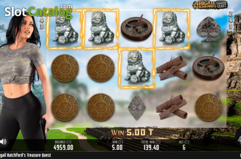 Οθόνη9. Abigail Ratchfords Treasure Quest Κουλοχέρης