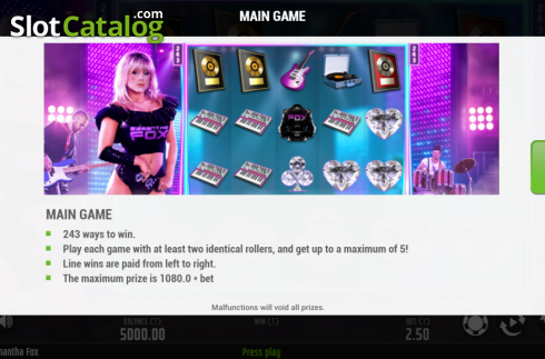 Οθόνη8. Samantha Fox Κουλοχέρης