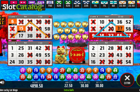 Οθόνη5. Golden Lucky Cat Bingo Κουλοχέρης 