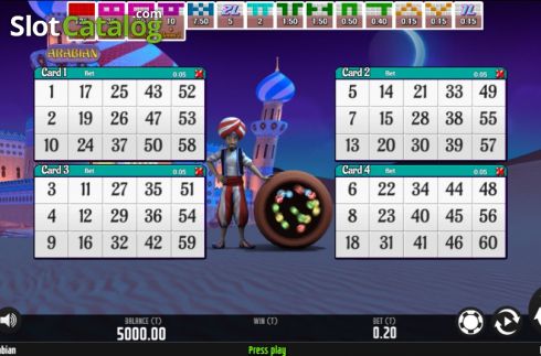 Οθόνη2. Arabian Bingo Κουλοχέρης