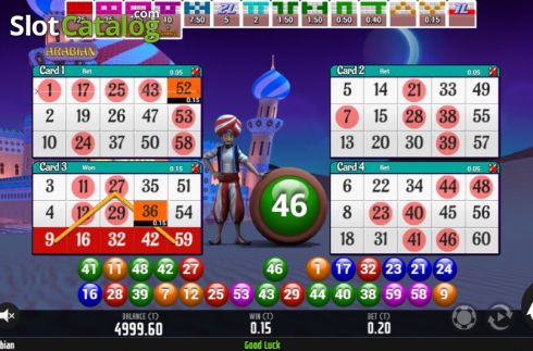 Οθόνη3. Arabian Bingo Κουλοχέρης