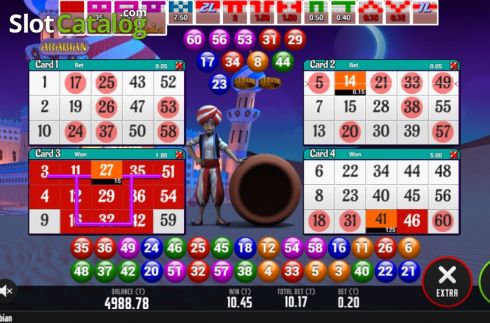 Οθόνη5. Arabian Bingo Κουλοχέρης
