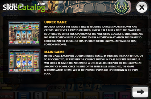Οθόνη5. Roma (MGA Games) Κουλοχέρης 