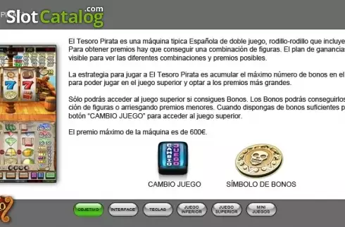 Οθόνη4. El Tesoro Pirata Κουλοχέρης