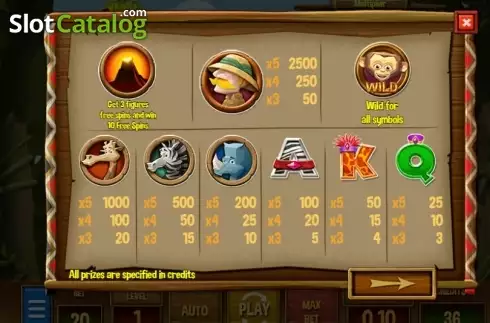 Οθόνη5. Wild Africa Κουλοχέρης