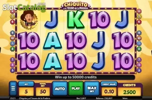 Οθόνη2. Chiquito y el tesoro de la pradera Κουλοχέρης 