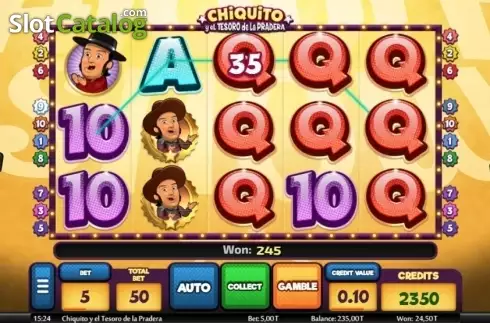 Οθόνη3. Chiquito y el tesoro de la pradera Κουλοχέρης 