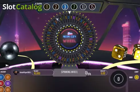 Οθόνη2. Neon City Wheel Κουλοχέρης
