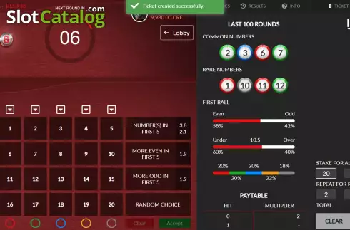 Οθόνη4. Lucky 8 (Macaw Gaming) Κουλοχέρης
