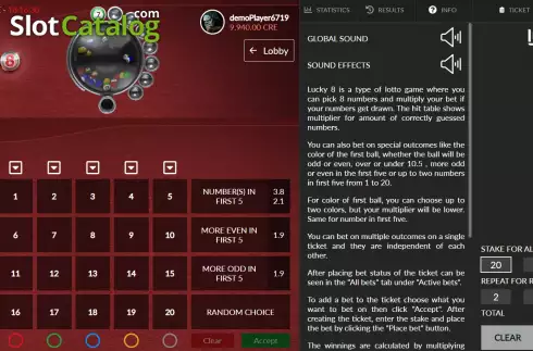 Οθόνη5. Lucky 8 (Macaw Gaming) Κουλοχέρης