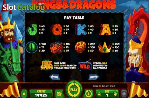 Οθόνη6. Kings And Dragons Κουλοχέρης