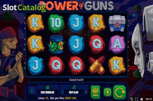 Οθόνη2. Power of Guns Κουλοχέρης