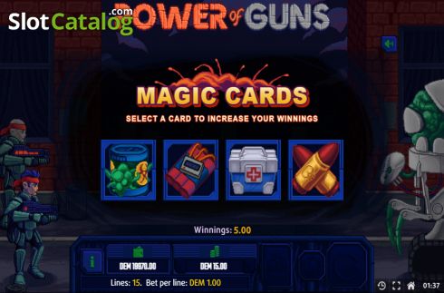 Οθόνη7. Power of Guns Κουλοχέρης