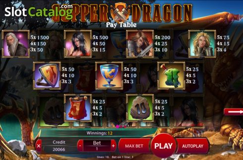Οθόνη8. Copper Dragon Κουλοχέρης 