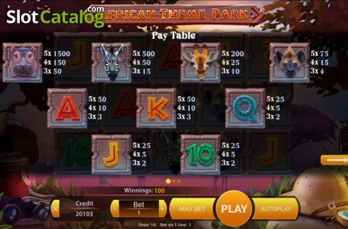 Οθόνη8. African Theme Park Κουλοχέρης 