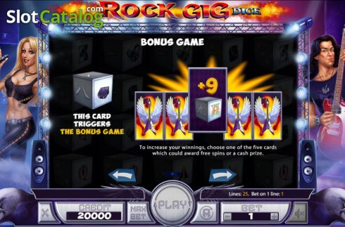 Οθόνη6. Rock Gig Dice Κουλοχέρης