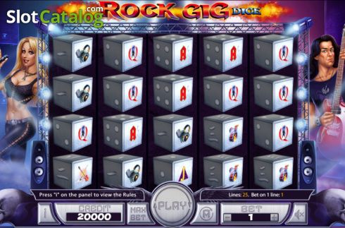 Οθόνη2. Rock Gig Dice Κουλοχέρης
