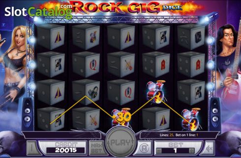 Οθόνη4. Rock Gig Dice Κουλοχέρης