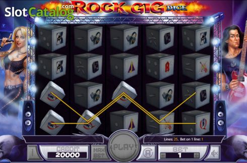 Οθόνη5. Rock Gig Dice Κουλοχέρης