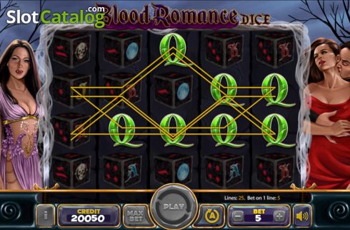 Οθόνη4. Blood Romance Dice Κουλοχέρης