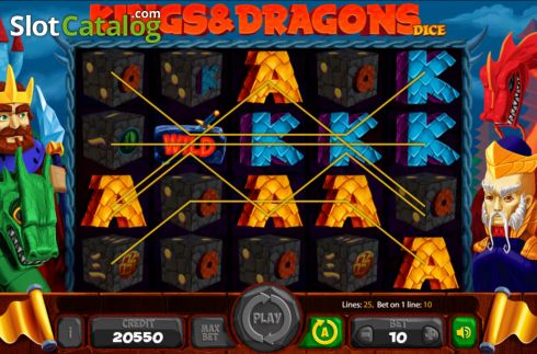 Οθόνη4. Kings and Dragons Dice Κουλοχέρης 