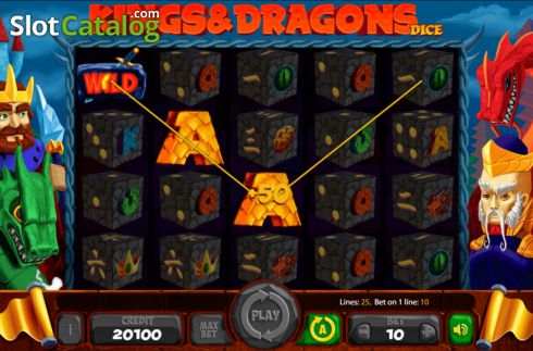 Οθόνη5. Kings and Dragons Dice Κουλοχέρης 