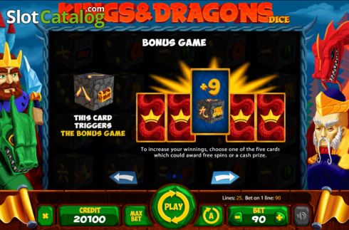 Οθόνη6. Kings and Dragons Dice Κουλοχέρης 