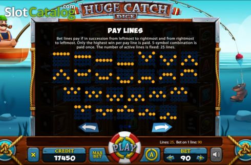 Οθόνη8. Huge Catch Dice Κουλοχέρης