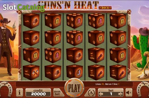 Οθόνη2. Guns'n Heat Dice Κουλοχέρης