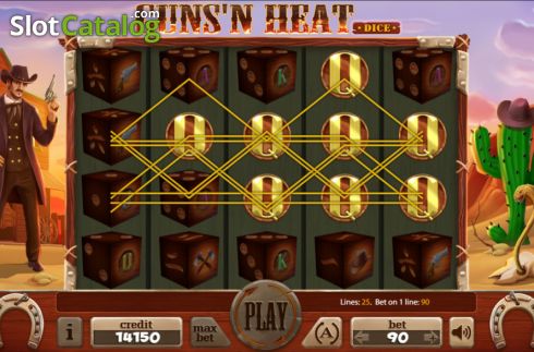 Οθόνη4. Guns'n Heat Dice Κουλοχέρης