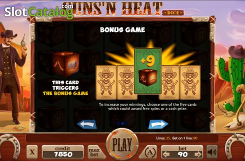 Οθόνη6. Guns'n Heat Dice Κουλοχέρης