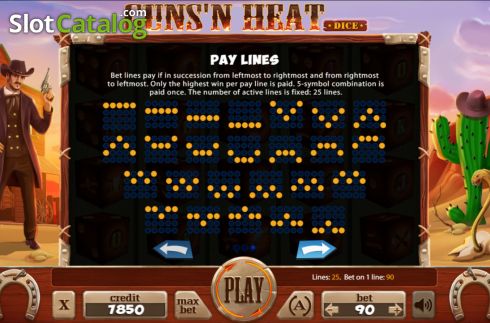 Οθόνη8. Guns'n Heat Dice Κουλοχέρης