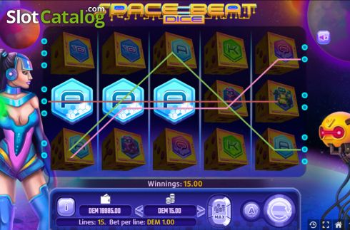 Οθόνη3. Space Beat Dice Κουλοχέρης