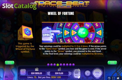 Οθόνη6. Space Beat Dice Κουλοχέρης