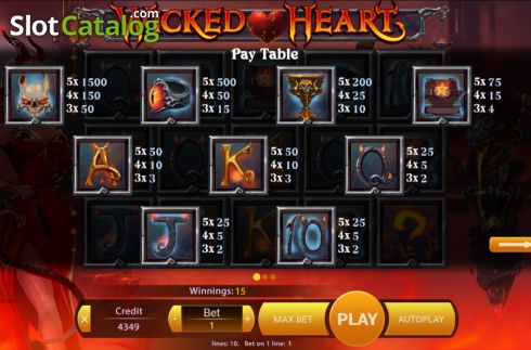 Οθόνη7. Wicked Heart Κουλοχέρης