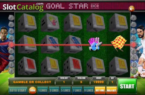 Οθόνη3. Goal Star Dice Κουλοχέρης