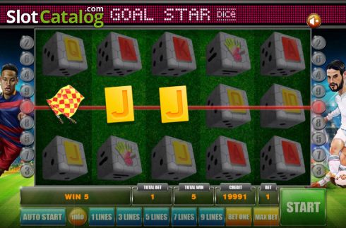 Οθόνη4. Goal Star Dice Κουλοχέρης