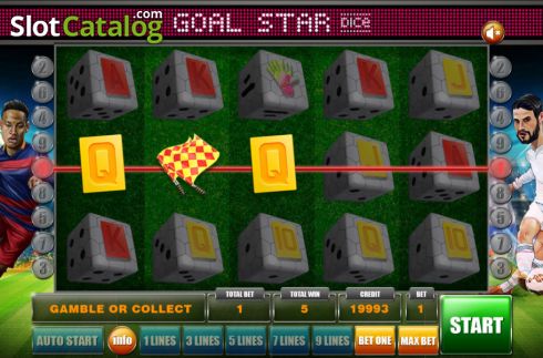 Οθόνη5. Goal Star Dice Κουλοχέρης